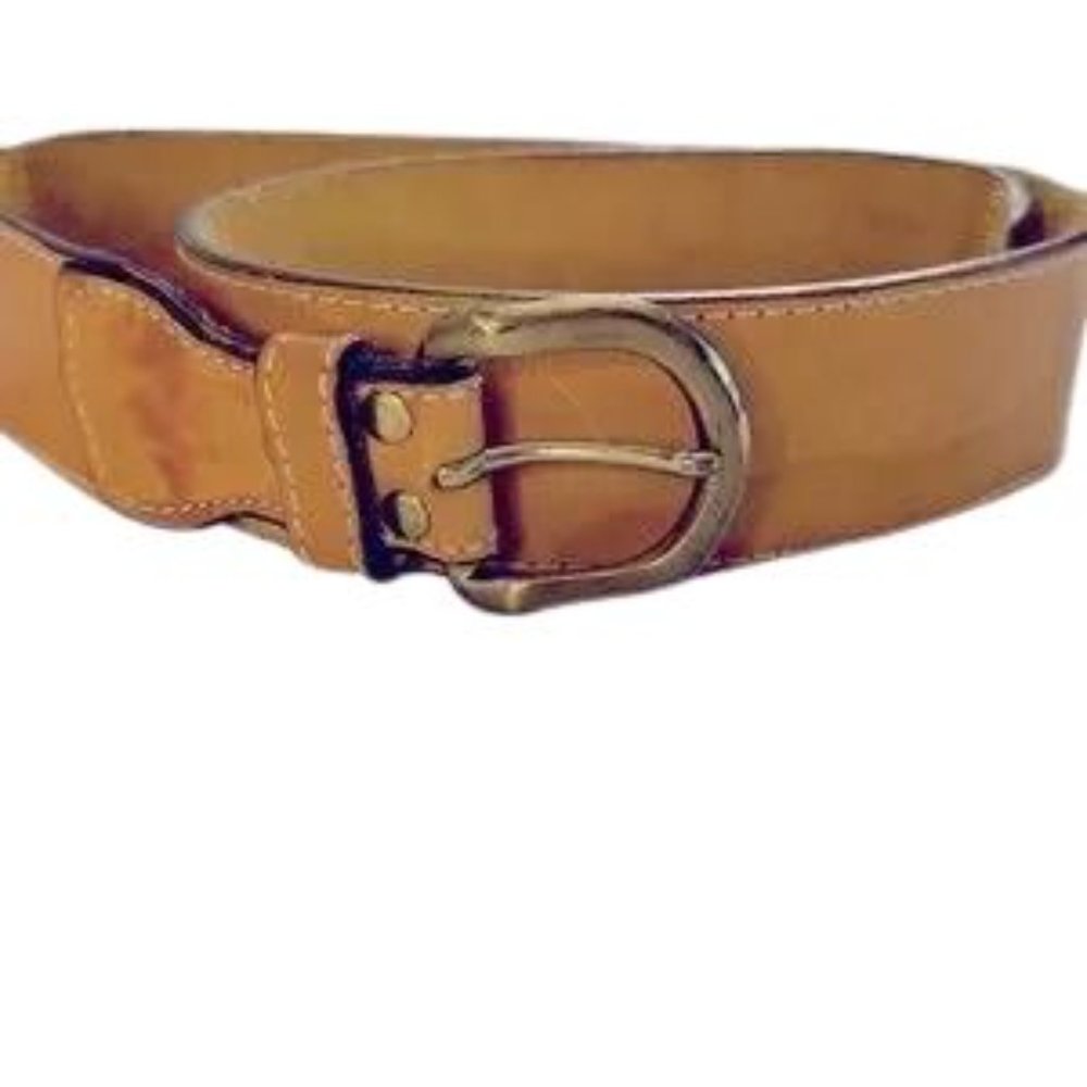 Vintage tan belt size 38